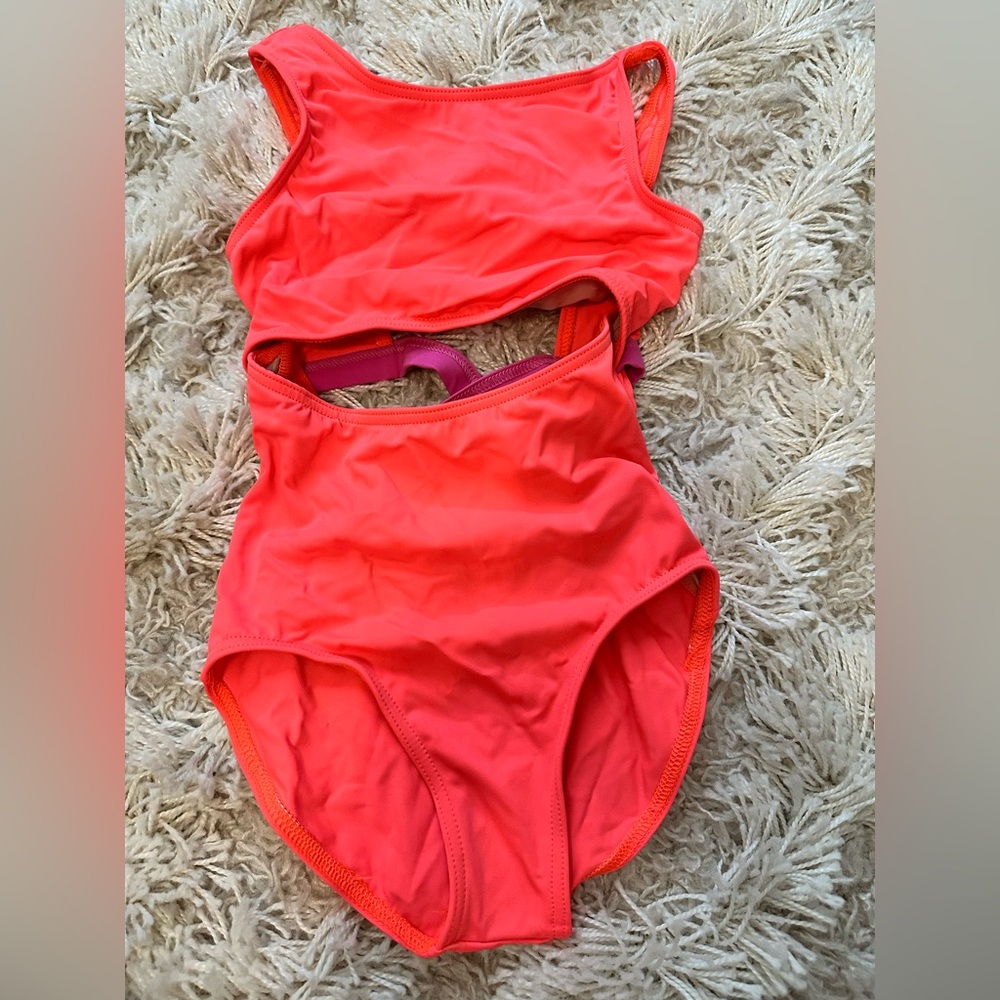 Balera Vibrant Orange and Pink Leotard